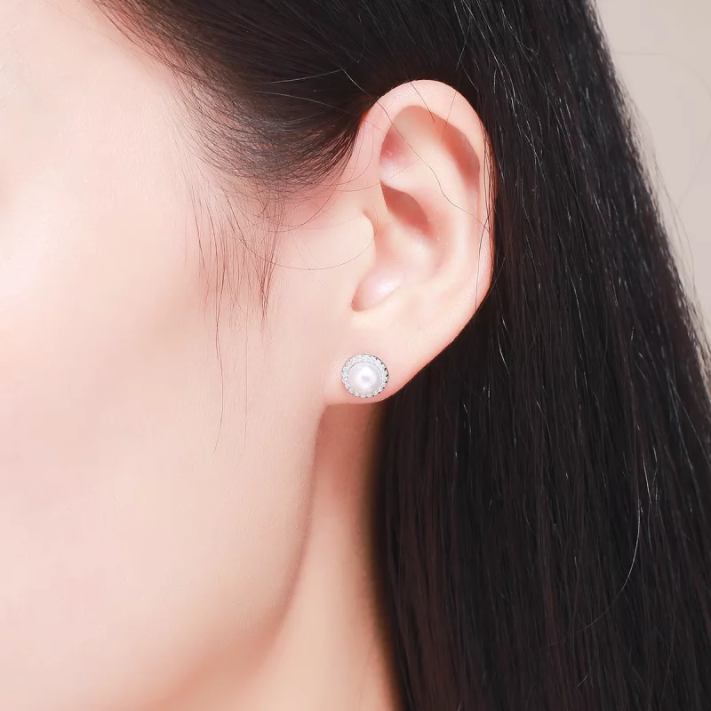 (image pour) Clous d'Oreilles Style PANDORA Monologue élégant - SCE122 - Afficher 8