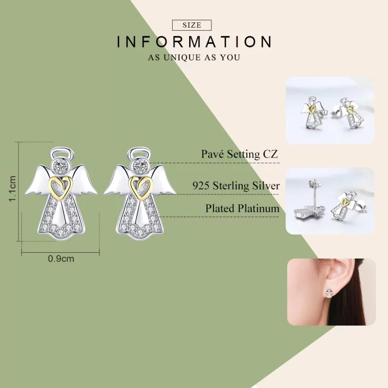 (image pour) Clous d'Oreilles Style PANDORA Météore - SCE476 - Afficher 3