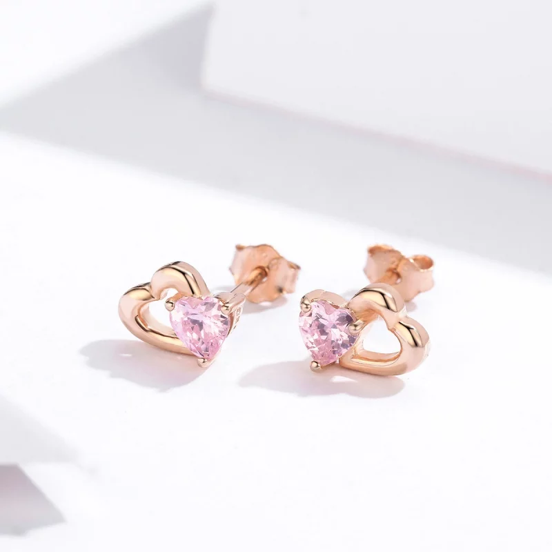 (image pour) Clous d'Oreilles Style PANDORA Palpitation - SCE090-C - Afficher 3
