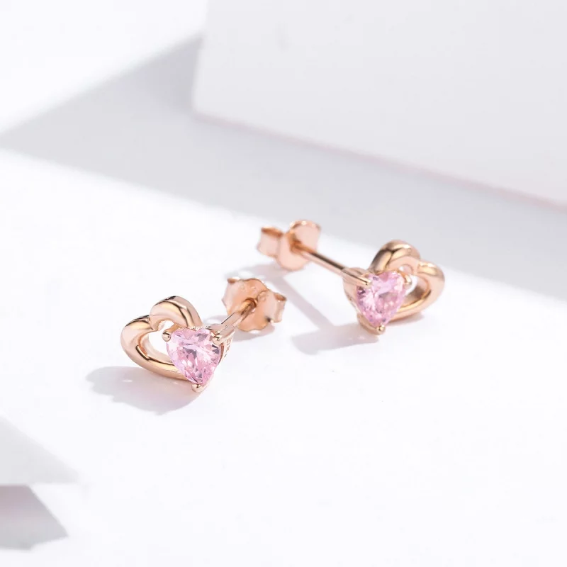 (image pour) Clous d'Oreilles Style PANDORA Palpitation - SCE090-C - Afficher 6