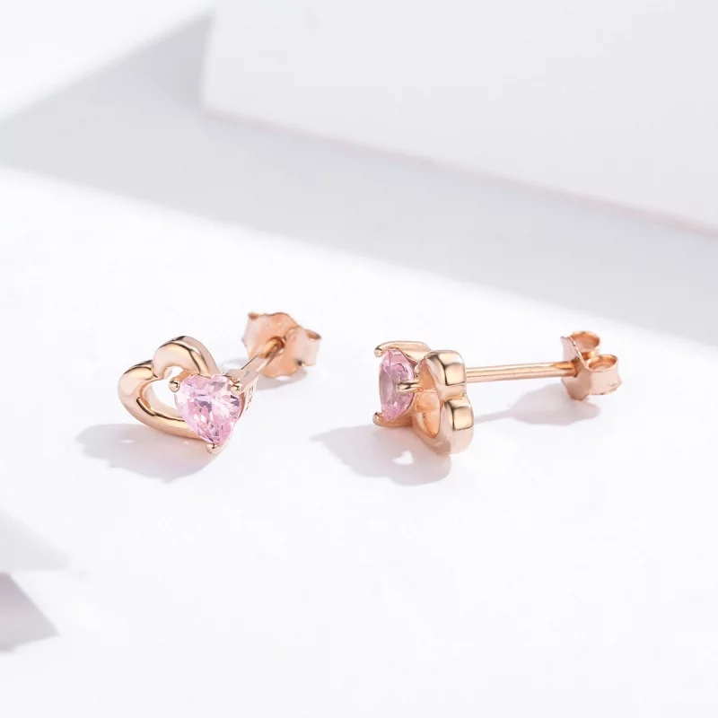 (image pour) Clous d'Oreilles Style PANDORA Palpitation - SCE090-C - Afficher 7