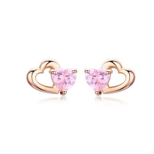 (image pour) Clous d'Oreilles Style PANDORA Palpitation - SCE090-C