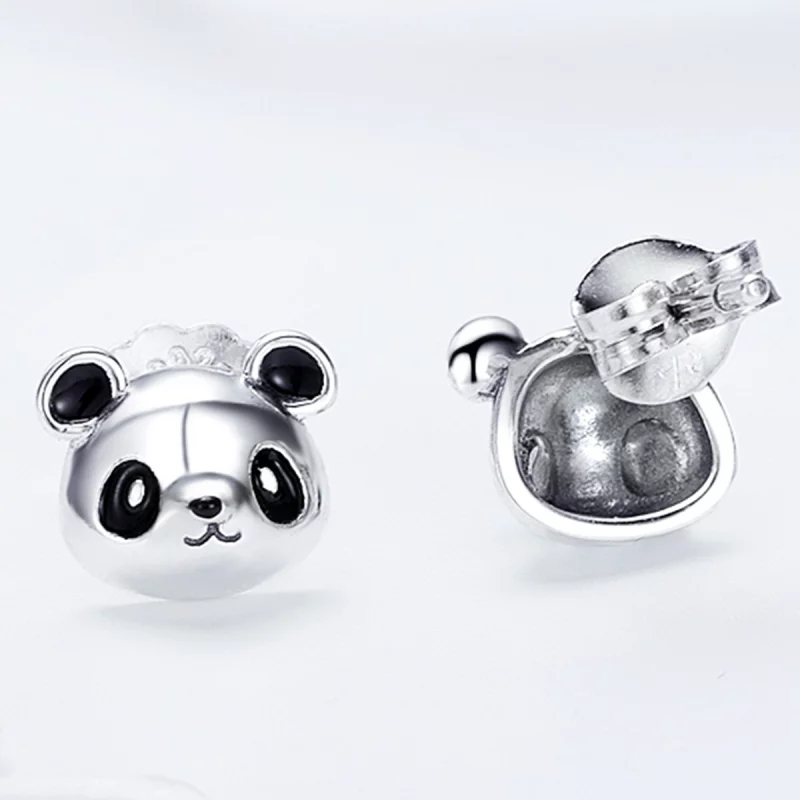 (image pour) Clous d'Oreilles Style PANDORA Panda mignon - SCE386 - Afficher 6