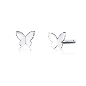 Clous d'Oreilles Style PANDORA Papillon - SCE775 (image pour) Clous d'Oreilles Style PANDORA Papillon - SCE775