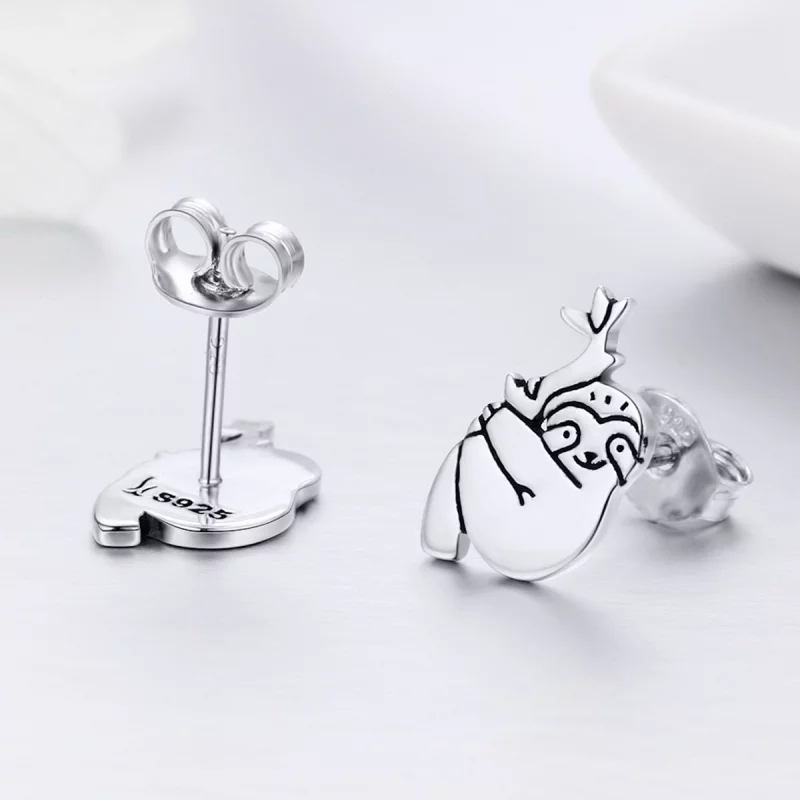 (image pour) Clous d'Oreilles Style PANDORA Paresseux - SCE327 - Afficher 10