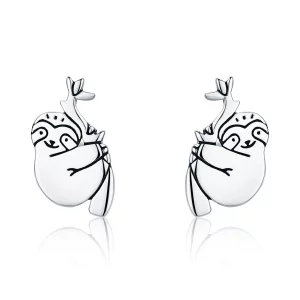 (image pour) Clous d'Oreilles Style PANDORA Paresseux - SCE327