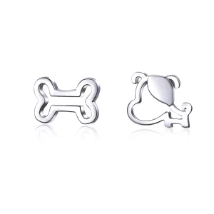 Clous d'Oreilles Style PANDORA Patte ajourés - SCE649 (image pour) Clous d'Oreilles Style PANDORA Patte ajourés - SCE649