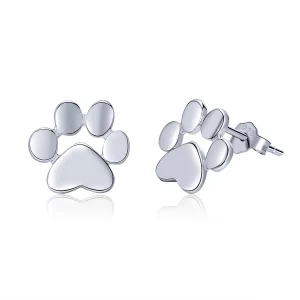 (image pour) Clous d'Oreilles Style PANDORA Patte mignonne - SCE407-2