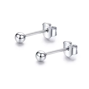 (image pour) Clous d'Oreilles Style PANDORA Petite balle - SCE581