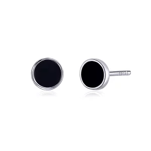 (image pour) Clous d'Oreilles Style PANDORA Petite pièce ronde - SCE694