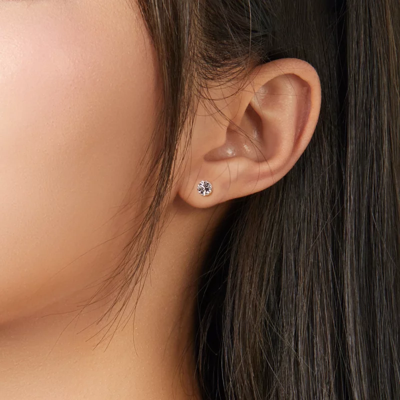 (image pour) Clous d'Oreilles Style PANDORA Pierre de naissance avril - SCE862-4 - Afficher 2