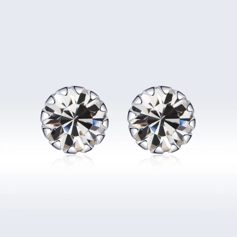 (image pour) Clous d'Oreilles Style PANDORA Pierre de naissance avril - SCE862-4 - Afficher 3