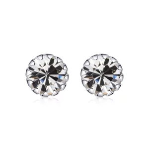 Clous d'Oreilles Style PANDORA Pierre de naissance avril - SCE862-4 (image pour) Clous d'Oreilles Style PANDORA Pierre de naissance avril - SCE862-4