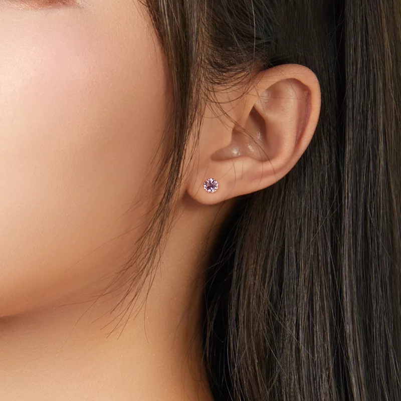(image pour) Clous d'Oreilles Style PANDORA Pierre de naissance juin - SCE862-6 - Afficher 2