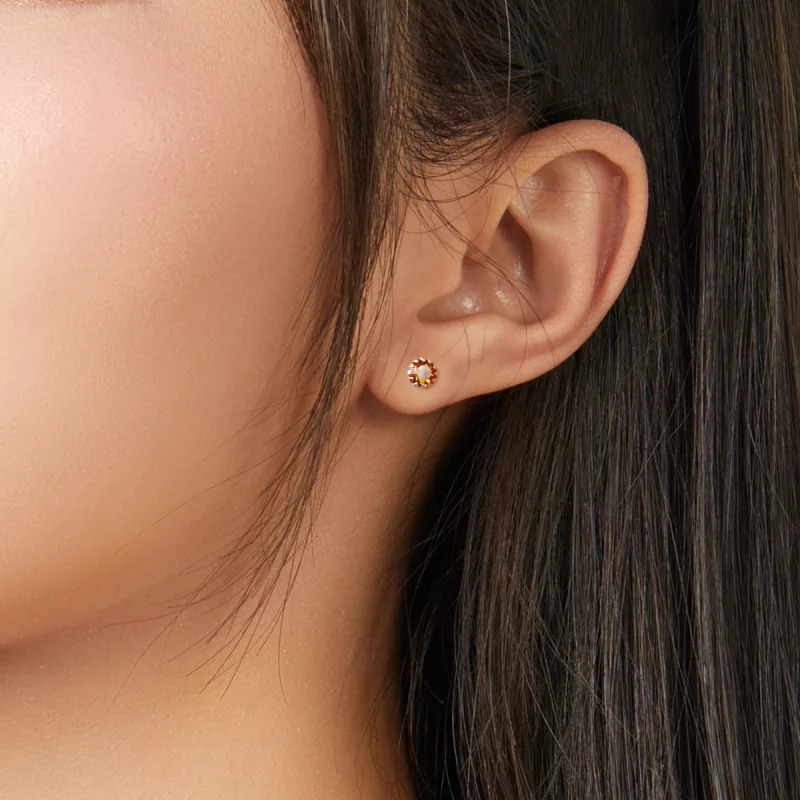 (image pour) Clous d'Oreilles Style PANDORA Pierre de naissance novembre - SCE862-11 - Afficher 2