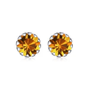 Clous d'Oreilles Style PANDORA Pierre de naissance novembre - SCE862-11 (image pour) Clous d'Oreilles Style PANDORA Pierre de naissance novembre - SCE862-11