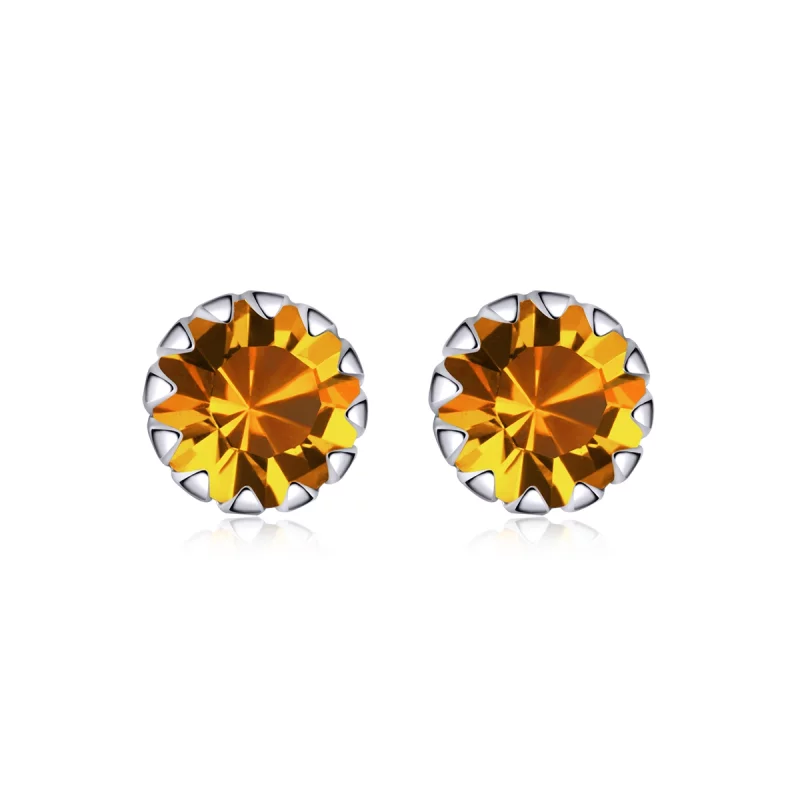 (image pour) Clous d'Oreilles Style PANDORA Pierre de naissance novembre - SCE862-11