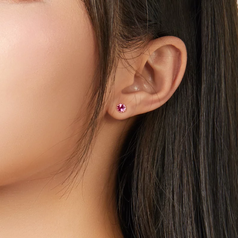 (image pour) Clous d'Oreilles Style PANDORA Pierre de naissance octobre - SCE862-10 - Afficher 2