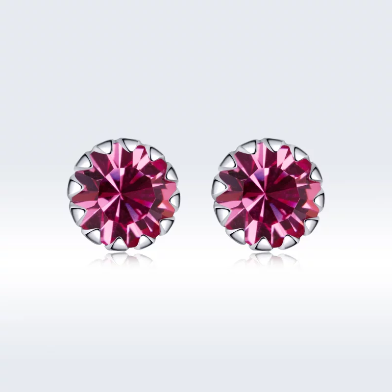 (image pour) Clous d'Oreilles Style PANDORA Pierre de naissance octobre - SCE862-10 - Afficher 3