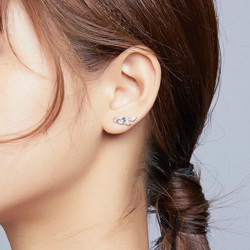 (image pour) Clous d'Oreilles Style PANDORA Épis de blé brillants - BSE415 - Afficher 6