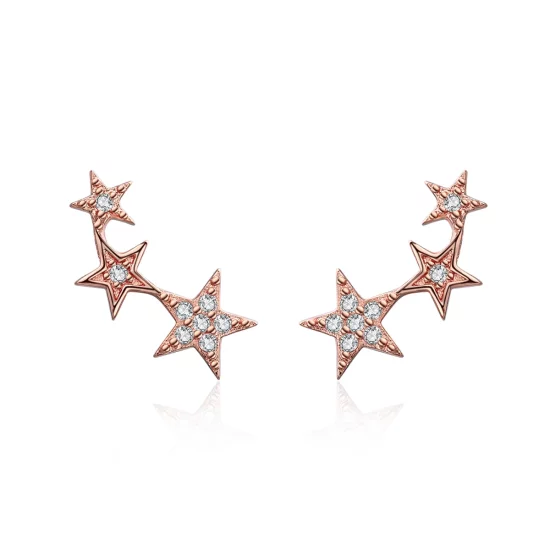 (image pour) Clous d'Oreilles Style PANDORA Secrets d'étoiles - SCE291