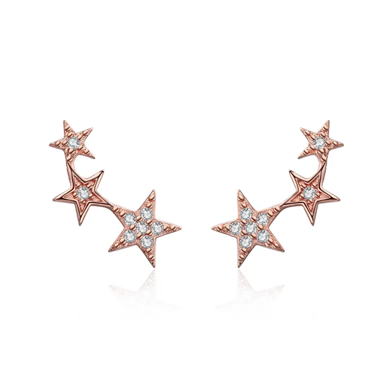 (image pour) Clous d'Oreilles Style PANDORA Secrets d'étoiles - SCE291