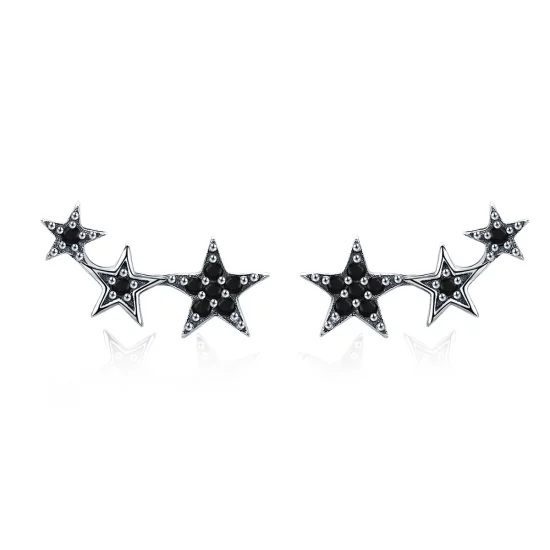 (image pour) Clous d'Oreilles Style PANDORA Secrets d'étoiles - SCE292