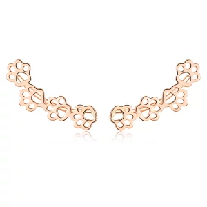 (image pour) Clous d'Oreilles Style PANDORA Sentier des pattes - SCE430-C