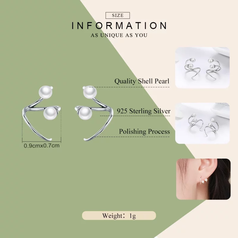 (image pour) Clous d'Oreilles Style PANDORA Te tendre - SCE306 - Afficher 4