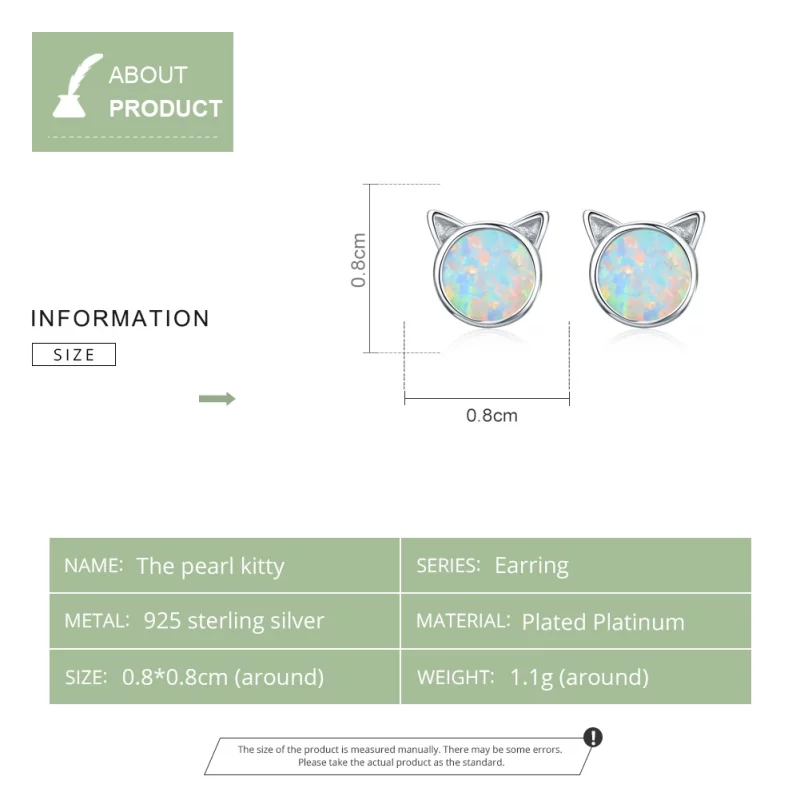 (image pour) Clous d'Oreilles Style PANDORA Étoile miaou - SCE538-Q - Afficher 9