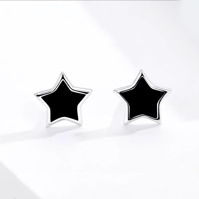 (image pour) Clous d'Oreilles Style PANDORA Étoiles - BSE275 - Afficher 2