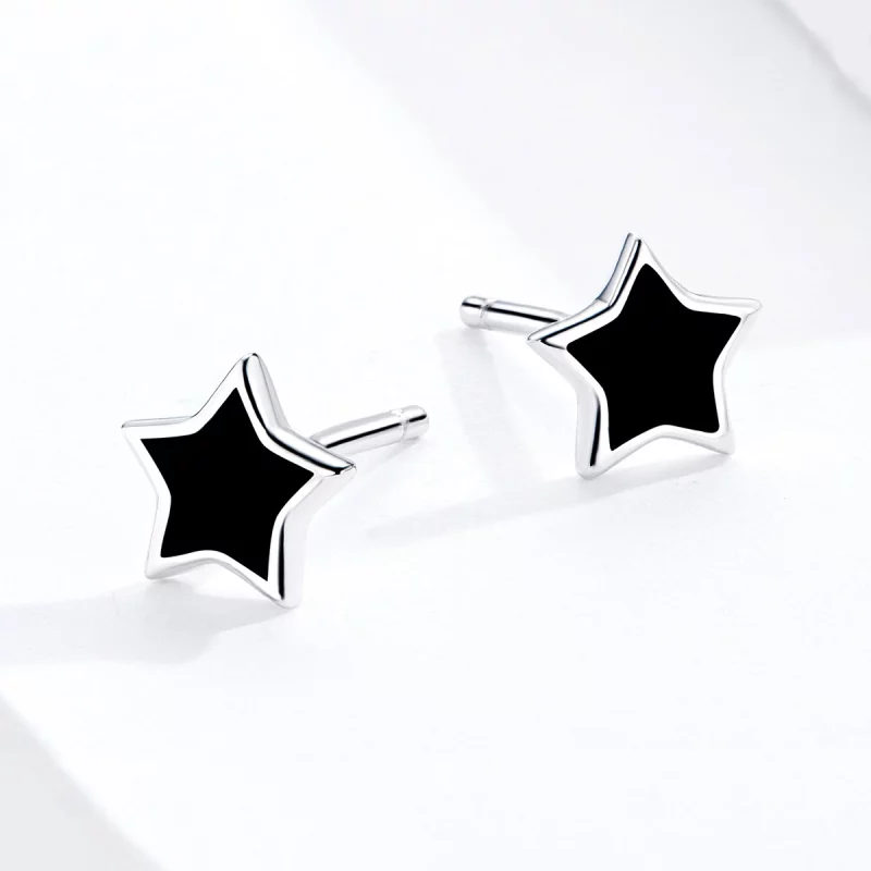 (image pour) Clous d'Oreilles Style PANDORA Étoiles - BSE275 - Afficher 3