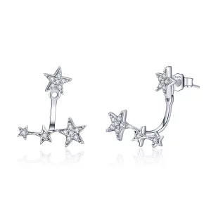 Clous d'Oreilles Style PANDORA Étoiles - SCE448 (image pour) Clous d'Oreilles Style PANDORA Étoiles - SCE448