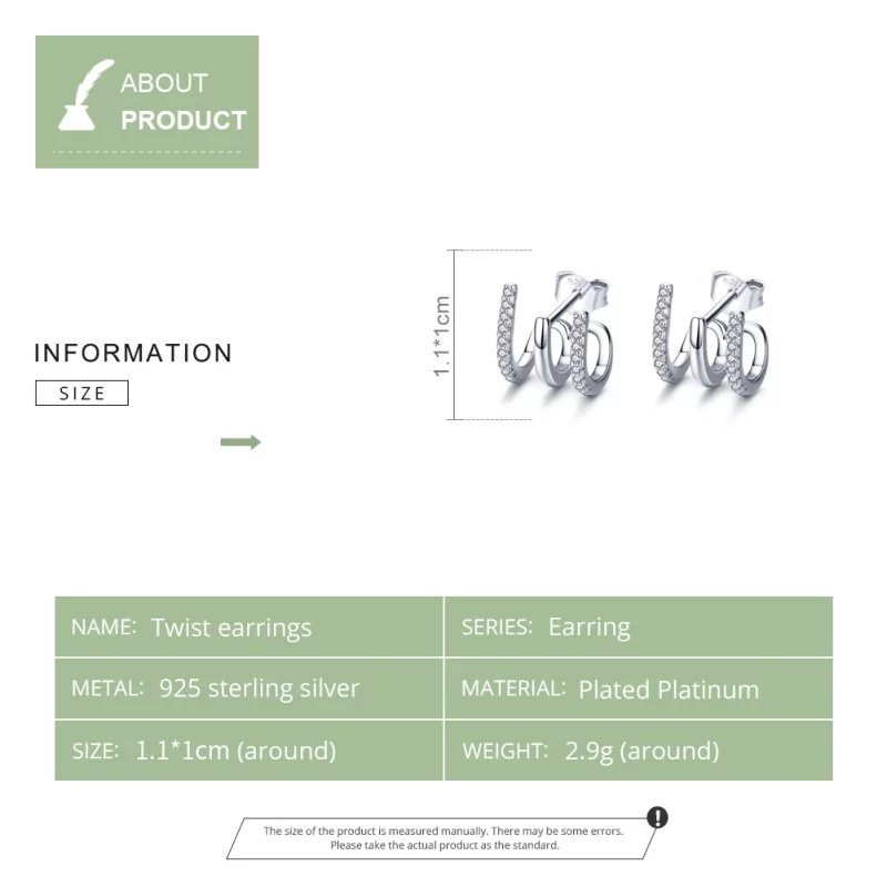 (image pour) Clous d'Oreilles Style PANDORA Tourner - SCE585 - Afficher 8