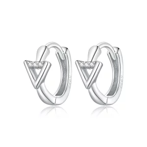 (image pour) Clous d'Oreilles Style PANDORA Triangle - SCE1039
