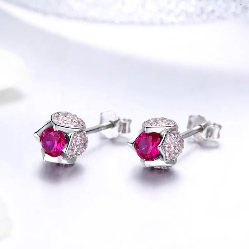 (image pour) Clous d'Oreilles Style PANDORA Tulipe - BSE042 - Afficher 2