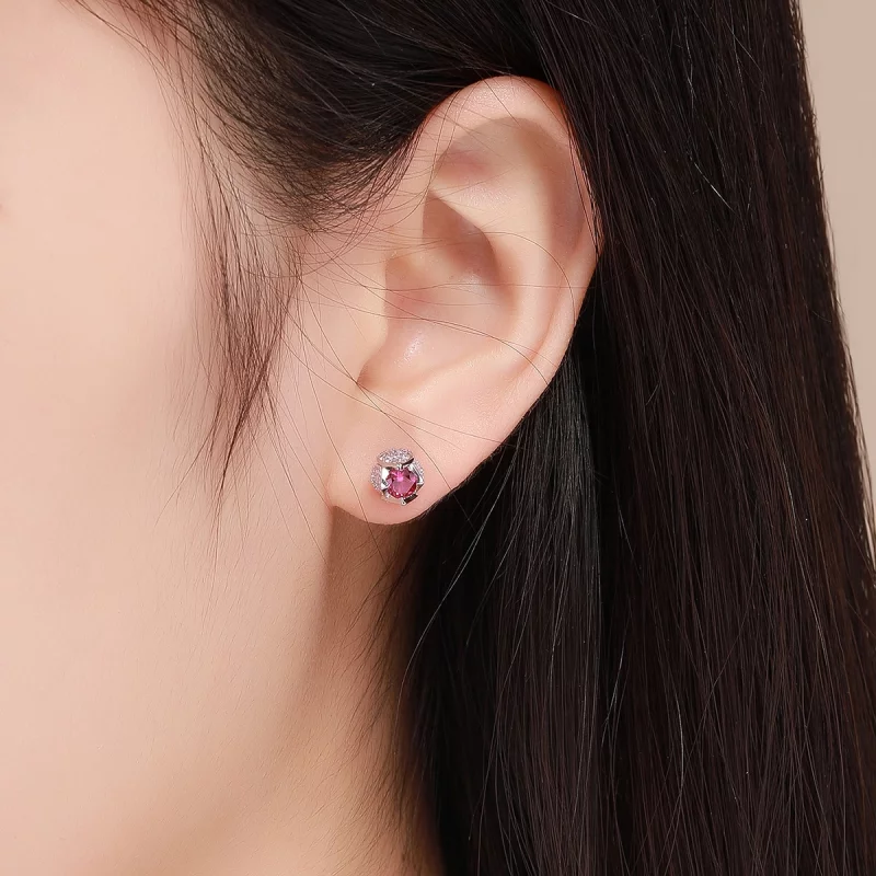 (image pour) Clous d'Oreilles Style PANDORA Tulipe - BSE042 - Afficher 5