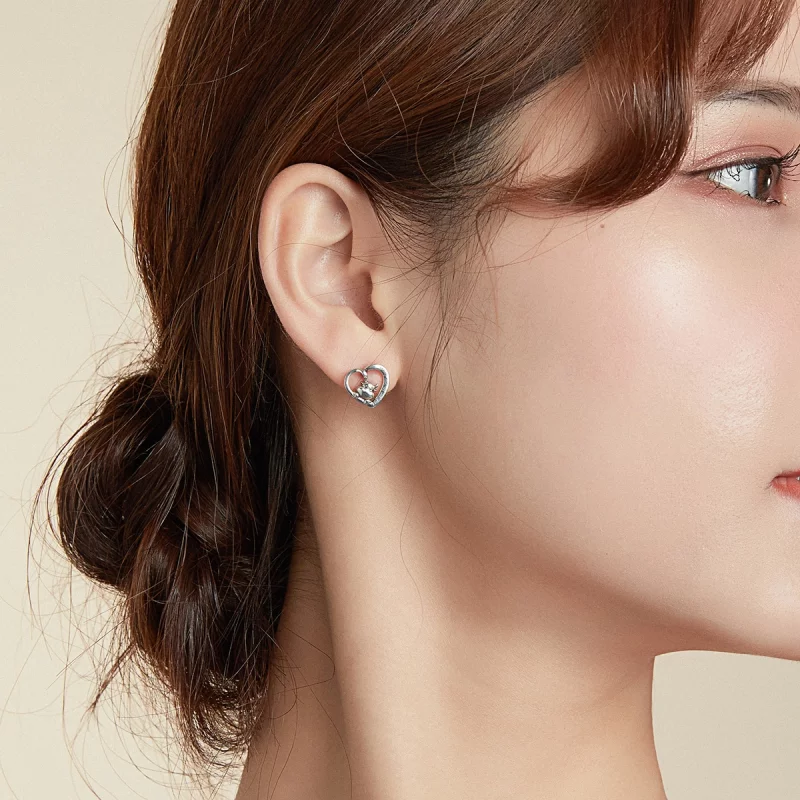 (image pour) Clous d'Oreilles Style PANDORA Vache mignonne - SCE984 - Afficher 5
