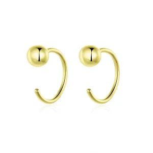 (image pour) Créoles Style PANDORA Balle - SCE782-B