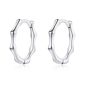 (image pour) Créoles Style PANDORA Bambou - SCE988