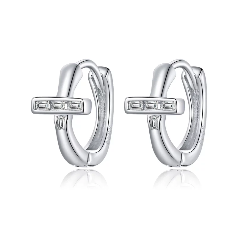 (image pour) Créoles Style PANDORA Brillant - SCE1041