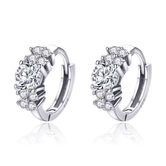(image pour) Créoles Style PANDORA Éclat romantique - SCE485