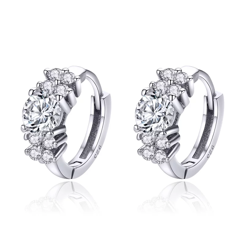 (image pour) Créoles Style PANDORA Éclat romantique - SCE485