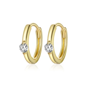 (image pour) Créoles Style PANDORA Diamant brillant - SCE1050-B
