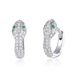 (image pour) Créoles Style PANDORA Joli serpent - SCE922