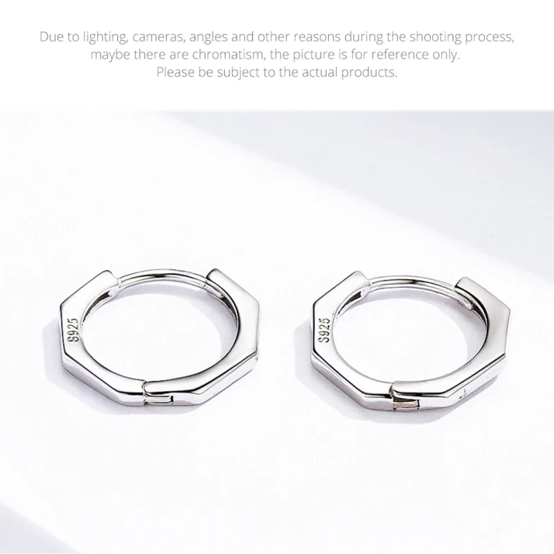 (image pour) Créoles Style PANDORA Ligne simple - SCE622 - Afficher 10