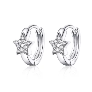 (image pour) Créoles Style PANDORA Lumière étoilée - BSE172