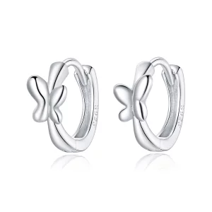 (image pour) Créoles Style PANDORA Papillon - SCE1038