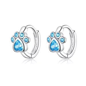 (image pour) Créoles Style PANDORA Patte de chien attentionné - SCE670