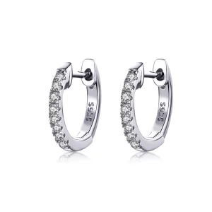 (image pour) Créoles Style PANDORA Petit cercle - SCE498-A